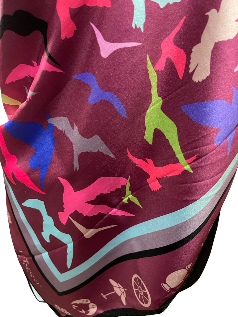 Affirmation Shawl-Rose red