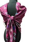 Affirmation Shawl-Rose red