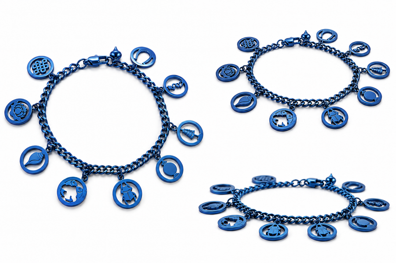 9 Mantra Charms Bracelet