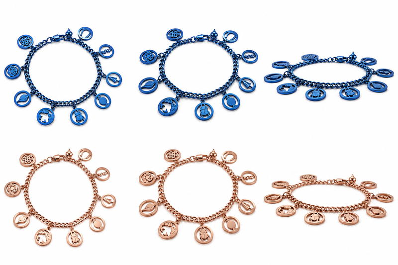 9 Mantra Charms Bracelet