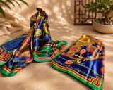 Wealth & Abundance Shawl (Real Silk 90X90CM)