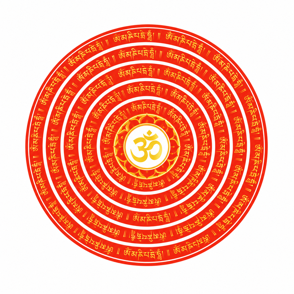 Red Mantra Sticker