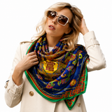 Wealth & Abundance Shawl (Real Silk 90X90CM)