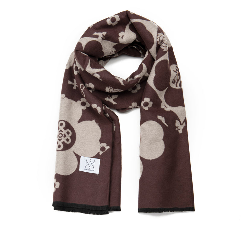 9 Mantra Blanket Brown and Gray (125cmx180cm)