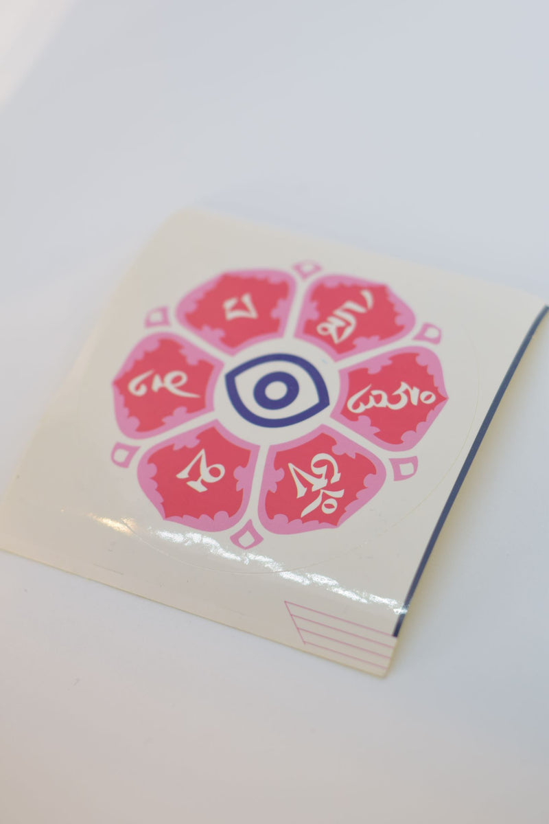 Mantra Floral W/ Evil Eye Sticker