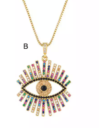 Evil Eye necklace Gold