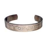 Bangle with Ultimate Mantra Protection  (Silver)