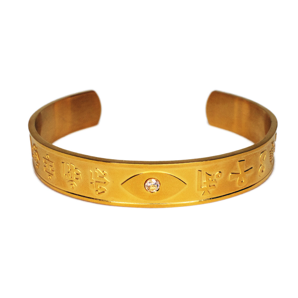 Bangle with Ultimate Mantra Protection  (Gold)