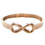 Forever Wealth bangle with 8 mantras (Rose Gold)