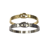 Evil Eye Bangle with Ultimate Mantra Protections (Gold)
