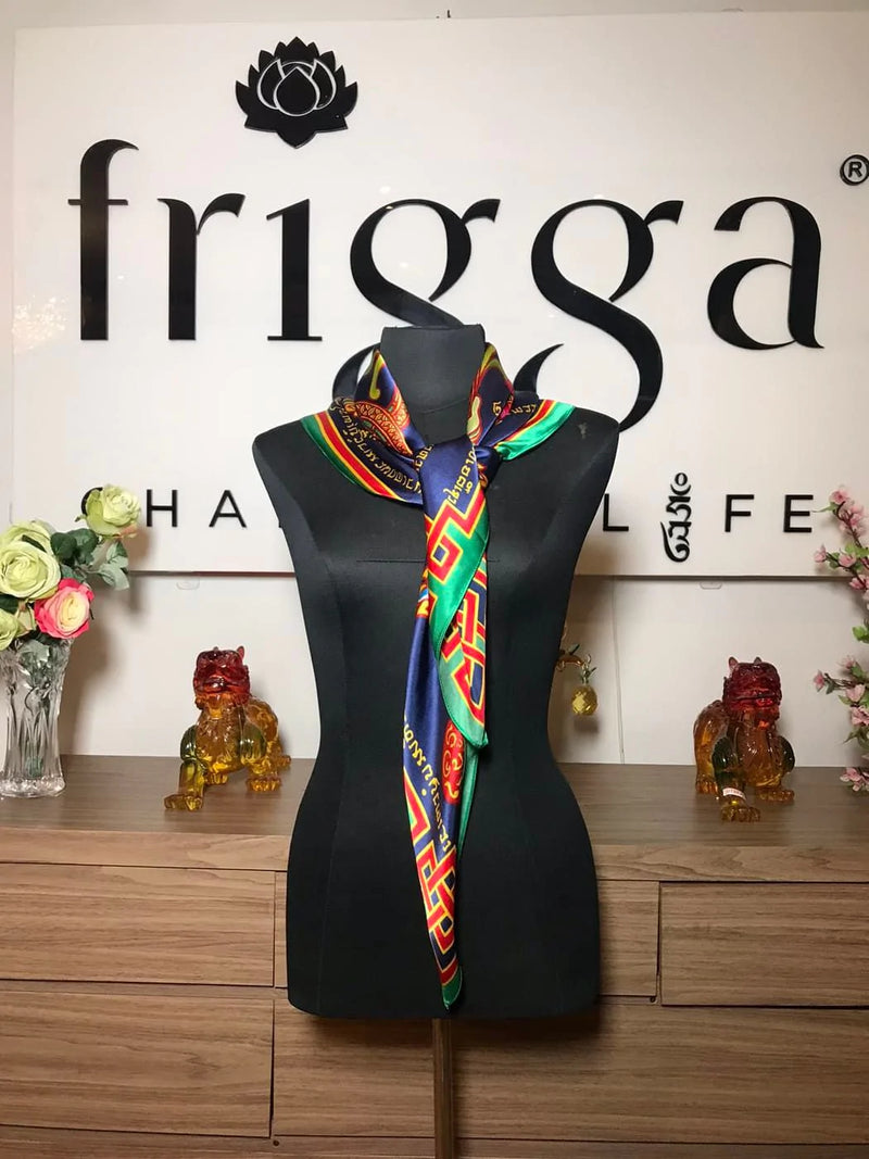 Wealth & Abundance (Shawls Real Silk 90X90CM)